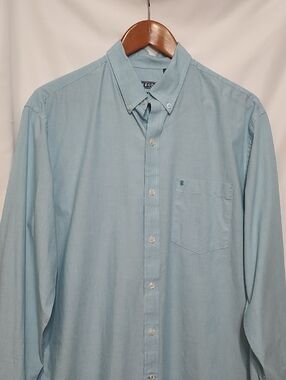 Izod Light Blue Button-Down Dress Shirt